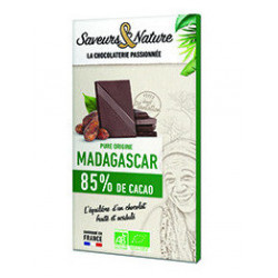 TAB CHOC NOIR 85% MADAGASC 80G