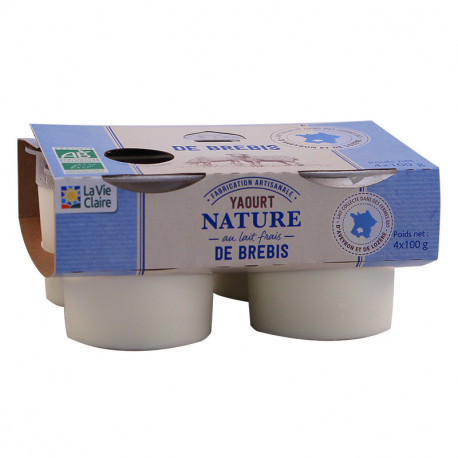 YAOURT BREBIS NATURE 4X100G