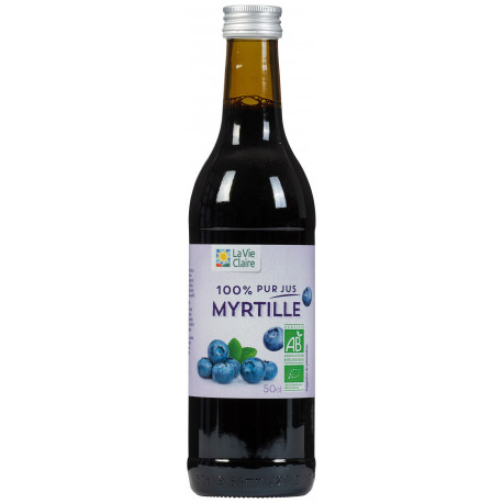 100% pur jus de myrtilles