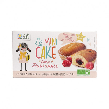 MINI CAKE BIO FOURRE FRAMBOISE