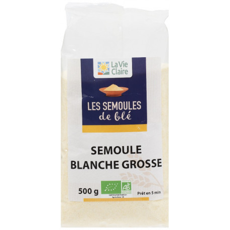 Semoule de blé grosse demi-complète bio