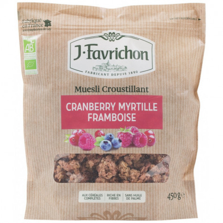 MUESLI CRANB MYRTILLE FRAMB