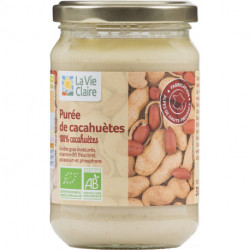 Purée de cacahuètes 100% cacahuètes.