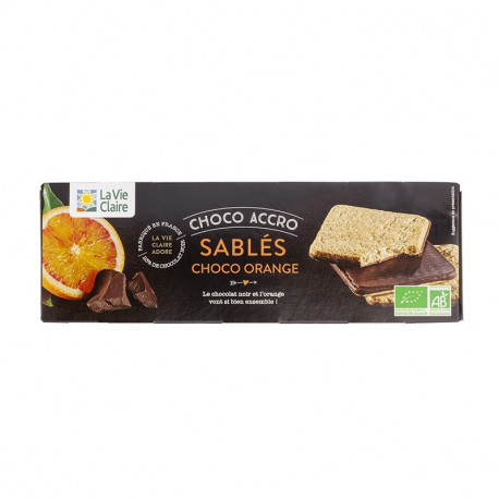 Sablés à l'orange nappés au chocolat