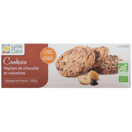 Cookies aux pépites de chocolat et noisettes