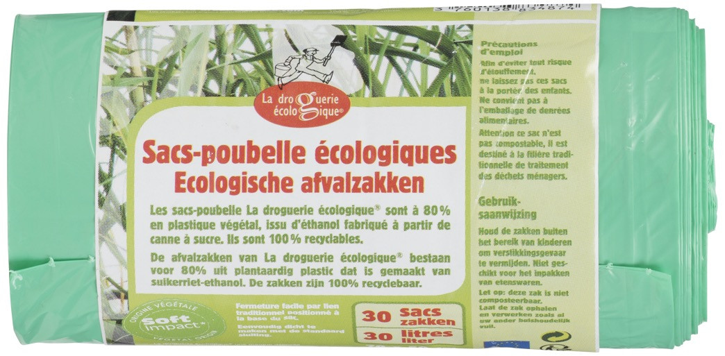 Acheter Sacs poubelles écologiques d'origine végétale 30L