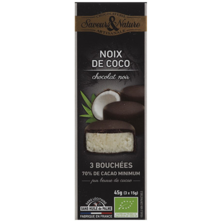 BOUCHEES NOIX COCO CHOC NOIR