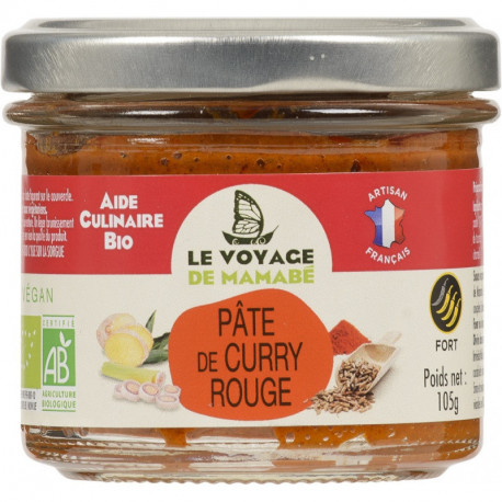 PATE POUR CURRY ROUGE 105G