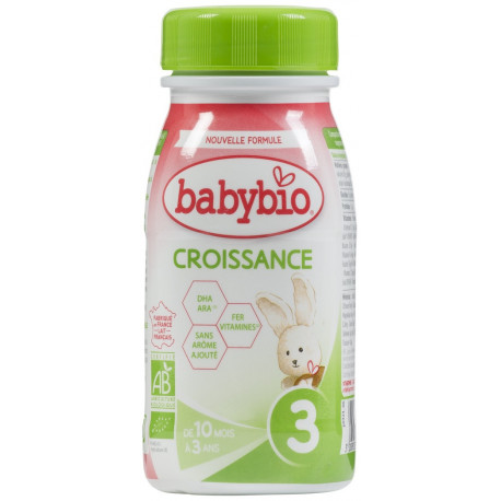 LAIT BABYBIO CROISSANCE 25CL