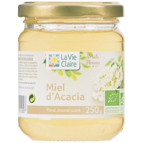 Miel d'acacia, floral, doux et suave.