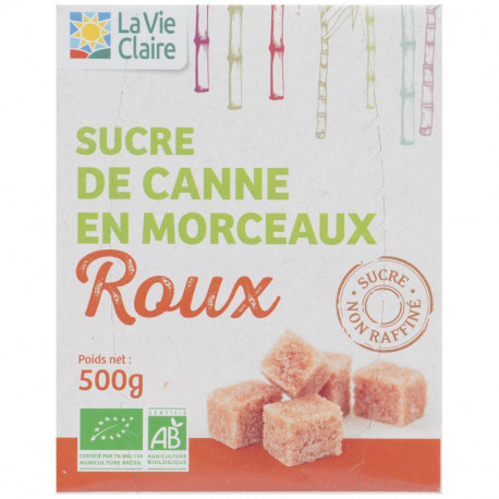 Sucre de canne roux en morceau