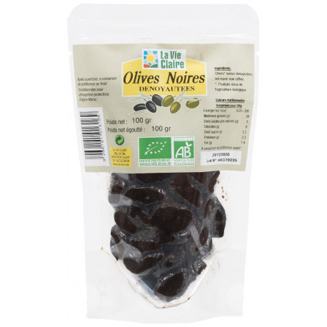 Olives noires dénoyautées