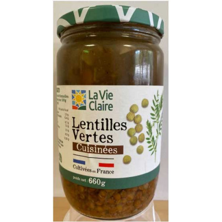 LENTILLES VERTES CUISINEES GM