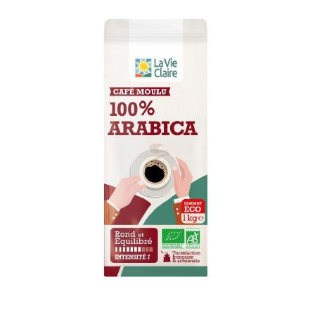 CAFE PUR ARABICA MOULU 1KG