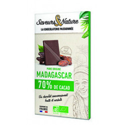 TAB CHOC NOIR 70% MADAGASC 80G