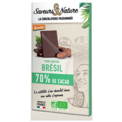 TAB CHOC NOIR 70% BRESIL 80G