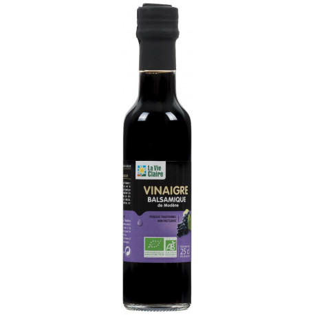 Vinaigre balsamique de Modène, non pasteurisé.