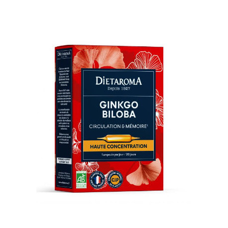 DIET CIP GINKGO BILOBA 20 AMP