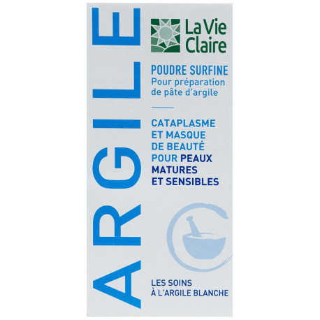 Argile blanche poudre surfine, pour préparation de pâte d'argile.