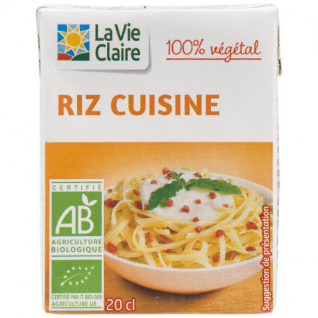 Crème riz cuisine