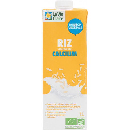 Boisson végétale riz source de calcium