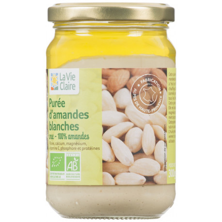 Purée d'amandes blanches crue -100% amandes.