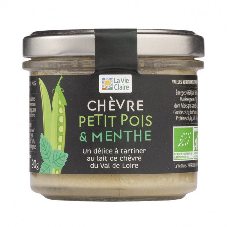 TARTINABLE CHEVRE PETIT POIS MENTHE