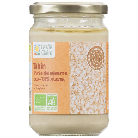 Tahin purée de sésame crue - 100% sésame.