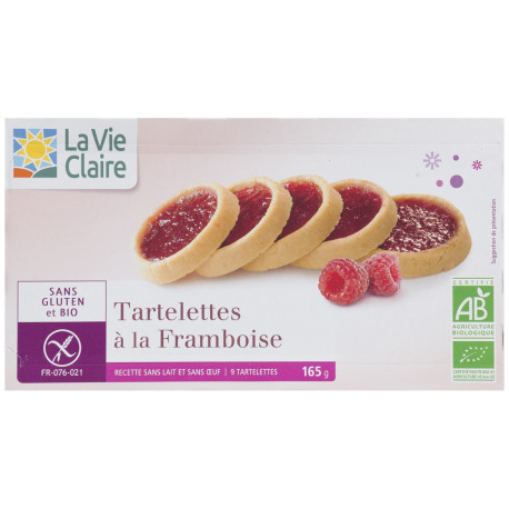 Tartelettes framboise sans gluten