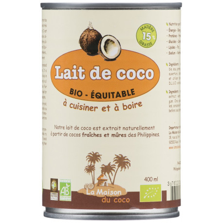 LAIT DE COCO 15% MG