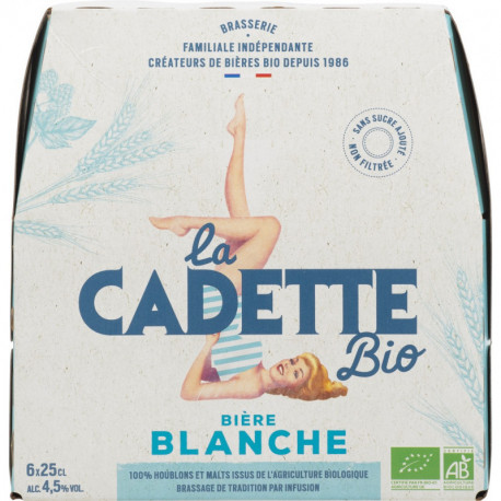 BIERE BLANCHE 6X25CL CADETTE