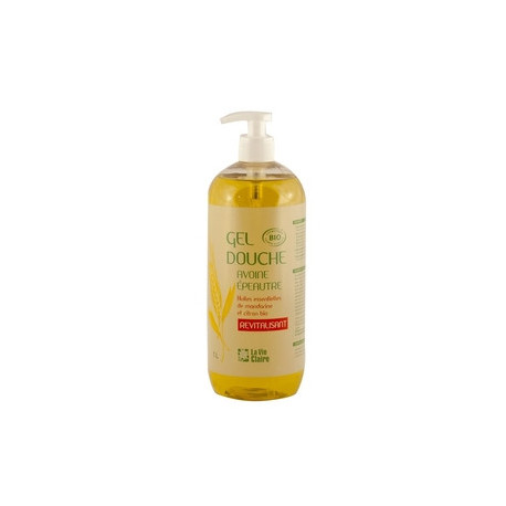 Gel douche revitalisant, avoine épeautre, huiles essentielles de mandarine et citron