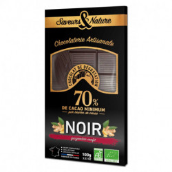 TAB CHOC NOIR 70% GING CONFIT