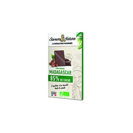 TAB CHOC NOIR 85% MADAGASC 80G