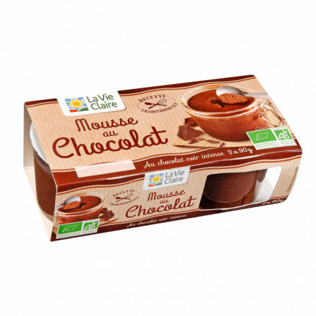 MOUSSE AU CHOCOLAT NOIR 2X90G