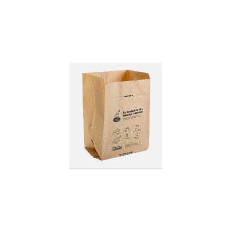 LOT 15SACS KRAFT BIODECHETS10L