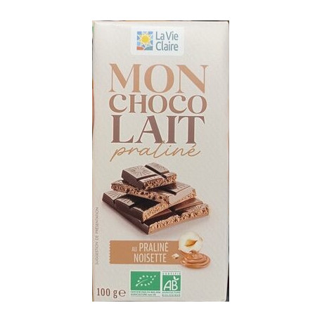 TAB CHOC LAIT FOUREE PRALINE