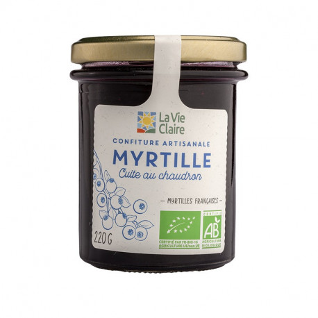 Confiture Artisanale Myrtille. Cuite au chaudron