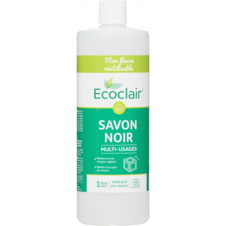 FLACON RECHARGE SAVON NOIR 1L