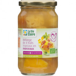 Mélange de 4 fruits tropicaux en morceaux bio