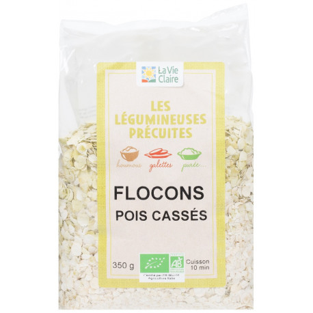 Flocons de pois cassés bio