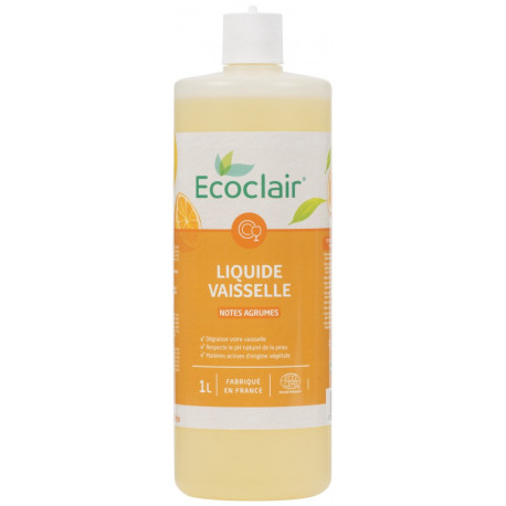 Liquide vaisselle Ecoclair, notes agrumes