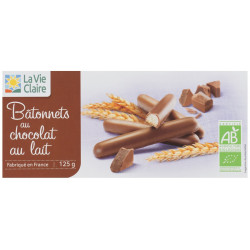 Bâtonnets au chocolat au lait