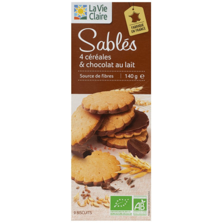 SABLES CHOCOLAT AU LAIT BIO