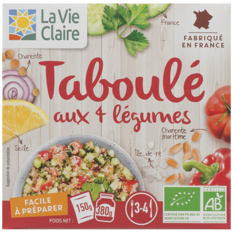 Taboulé aux 4 légumes