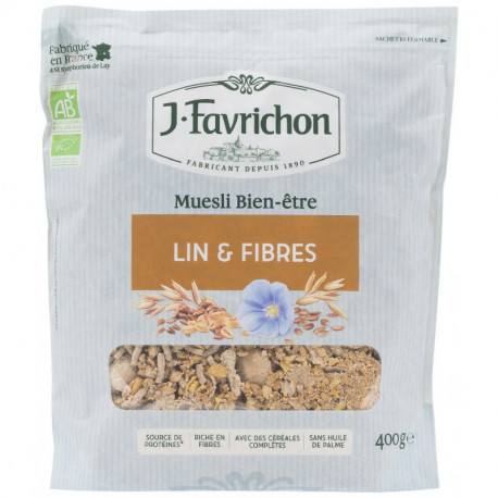 MUESLI LIN ET FIBRES 400G SACH