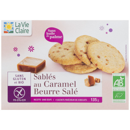 Sablés au caramel beurre salé sans gluten