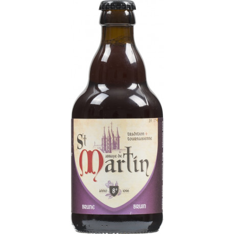 BIERE BRUNE ST MARTIN 8° 33CL