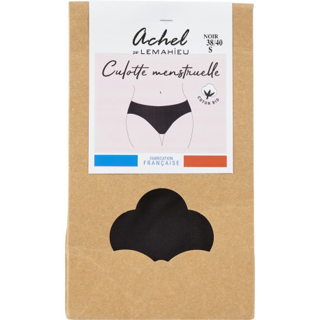 CULOTTE MENSTRUELLE NOIRE S