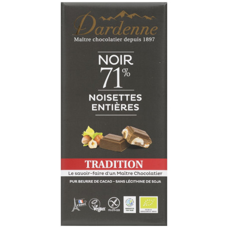 CHOCOLAT NOIR NOISETT ENTIERES